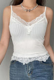 Lace Trim V-Neck Camisole