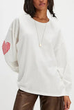 Elbow Patch Oversized Sweatshirt