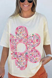 Floral Print Graphic T-Shirt
