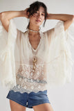 Lace Detail Flowing Blouse