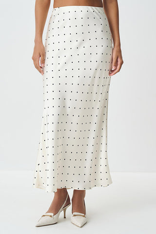 Polka Dot Maxi Skirt