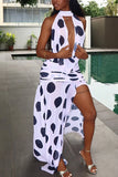 Halter Polka Dot Casual Dress