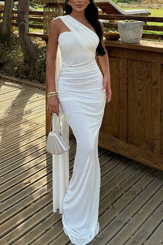 Elegant Ruched Evening Gown
