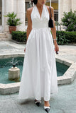 Halter Midi Casual Dress