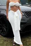 Chic Wrap Skirt Set with Draped Detail