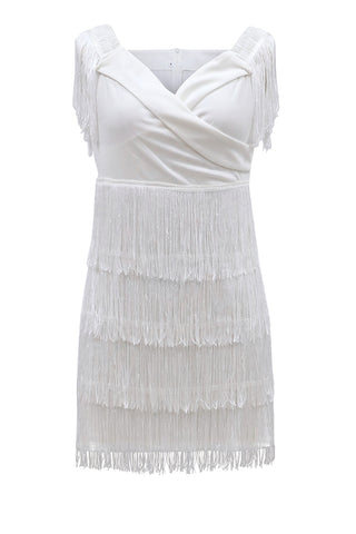 Fringe Off-Shoulder Night Out Dress