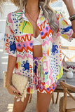 Fruit Print Short Sleeve Set