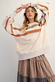 Striped Long-Sleeve Sweatshirt