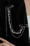 Stylish Pin and Chain Jacket Accessory
