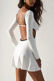 Chic Cutout Casual Dress