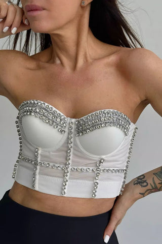 Embellished Strap Tank Top
