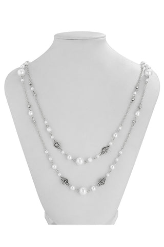 Long Layered Pendant Necklace