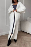 Cozy Longline Open-Front Cardigan