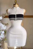 Sleeveless Zip-Front Casual Dress