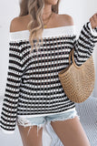 Off-Shoulder Knit Sweater