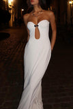 Elegant Strapless Maxi Dress