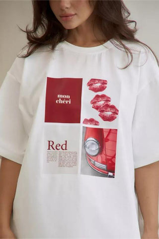Graphic Print Oversized T-Shirt
