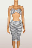 Polka Dot Halter Pants Set