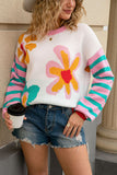 Floral Patterned Sweater