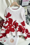 Floral Patterned Sweater