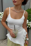 Elegant Asymmetric Hem Camisole