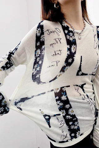 Graphic Print Long Sleeve T-Shirt