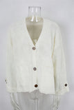 Button-Front Knit Cardigan