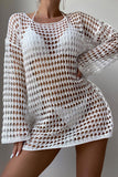 Mesh Long Sleeve Swimsuit Cover-Up