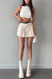 Chic Pleated Mini Skort