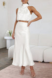 Elegant Sleeveless Casual Set