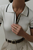 Classic Polo Button-Front Tee