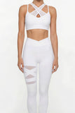 Cross Strap Fitness Top and Pants Set