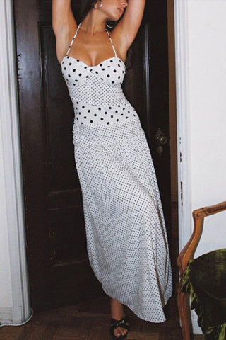 Bodycon Bandage Maxi Dress with Tail Hem