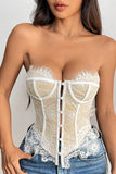 Lace Button-Front Camisole