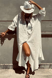Eyelet Long Casual Dress