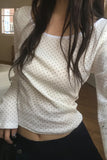 Polka Dot Long Sleeve Top