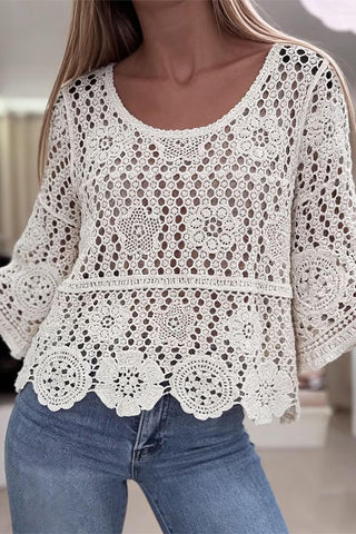 Floral Crochet Blouse