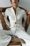 Zip-Up Ribbed Jacket