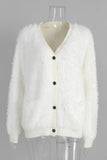 Button-Up Fuzzy Cardigan