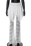 Layered Lace Casual Pants