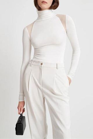 Chic Turtleneck Long Sleeve Bodysuit