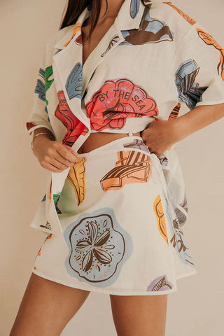 Printed Short Set