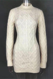 Open-Back Knit Mini Dress