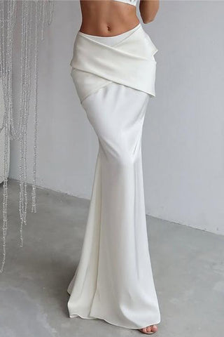 Draped Maxi Skirt