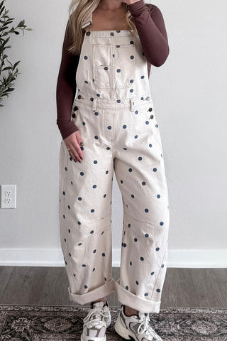 Polka Dot Wide-Leg Jumpsuit