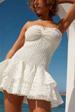 Strapless Layered Casual Dress