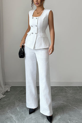Double-Breasted Pants Set