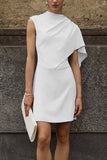 Asymmetric One-Shoulder Evening Dress