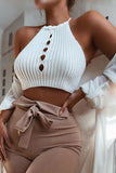 Halter Knit Tank Top