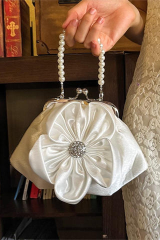 Elegant Floral Clasp Evening Bag
